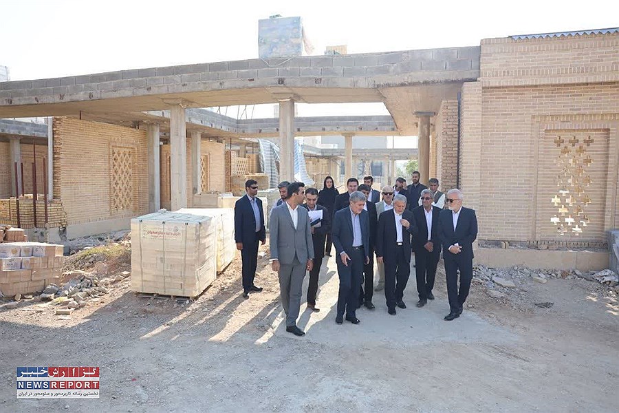 صالحی امیری از روند ساخت باغ موزه مشاهیر و موزه منطقه ای فارس در شیراز بازدید کرد