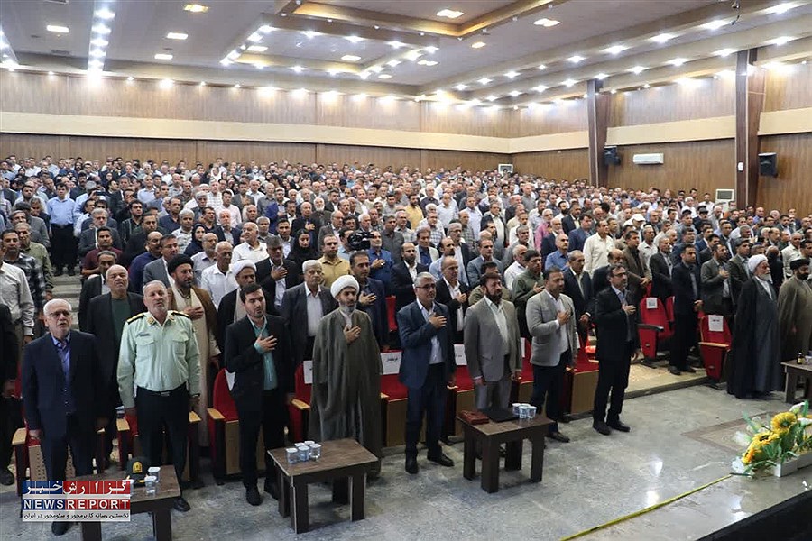 مراسم تودیع و معارفه فرماندار لامرد برگزار شد