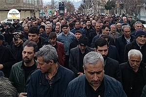آیین تشییع پیکر شهید والا‌مقام شرکت توزیع نیروی برق استان تهران