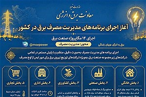 آغاز اجرای برنامه های مدیریت مصرف برق در کشور